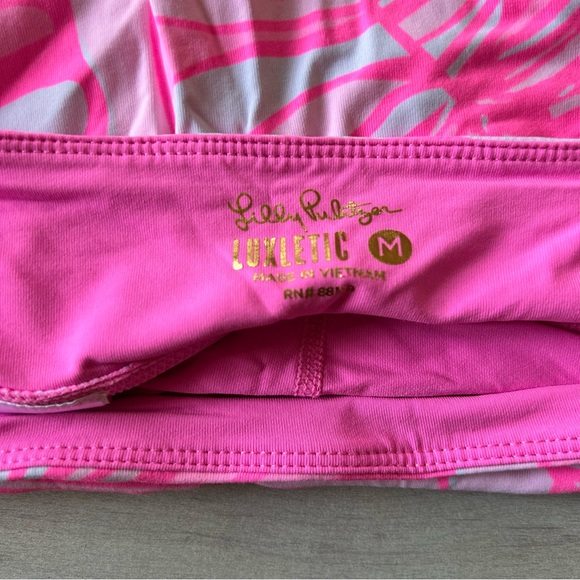Lilly Pulitzer Pink Printed Ruffle Luxletic Skort - Picture 5 of 5
